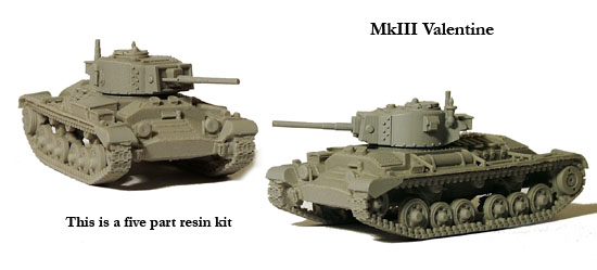 Perry Miniatures World War 2 BM 9 maquette char MkIII Valentine