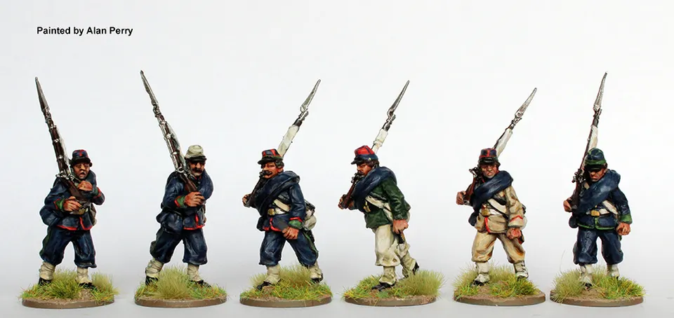 Perry Triple Alliance TA 12 infanterie argentine figurine képi