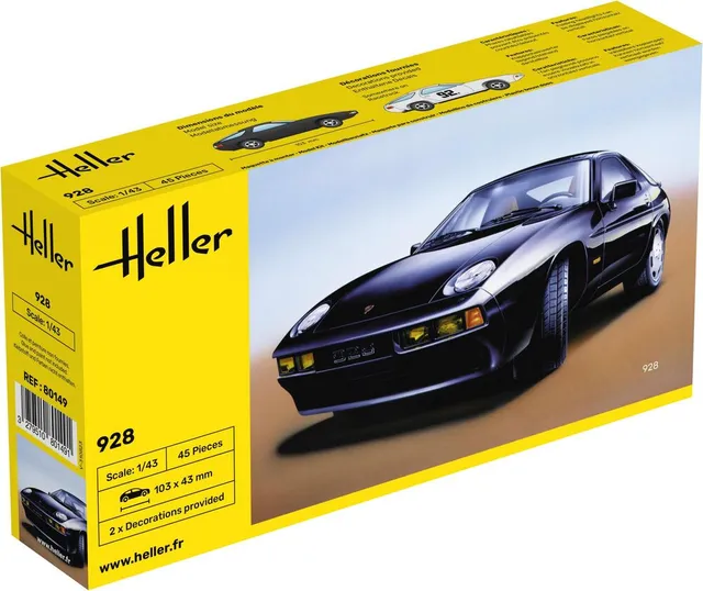 Heller The 9.99 Porsche 928 maquette voiture 1/43