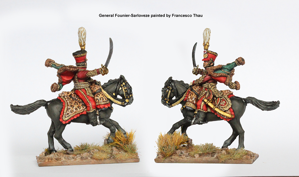 Perry FN 235 commandement cavalerie figurines x3 métal