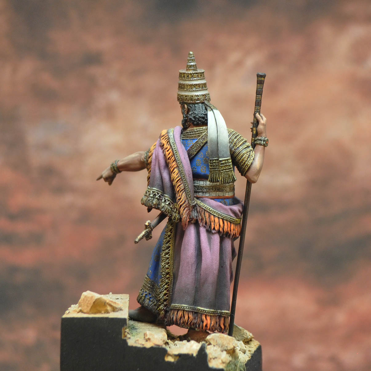 ART Girona Serie Historical Sargon II figurine roi assyrien