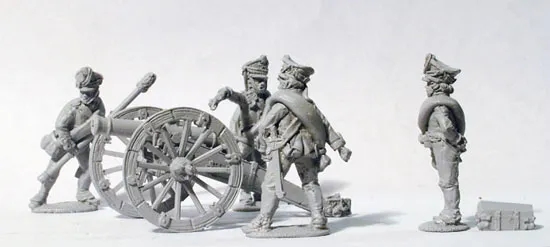 Perry Napoleonic RN 3 artillerie figurines canon 6pdr 28mm