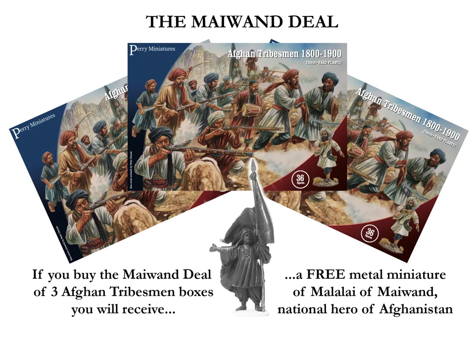 Perry Miniatures VLW81 coffret Maiwand Afghans + Malalai