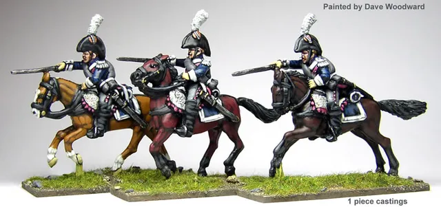 Perry Miniatures Napoleonic DB29 carabiniers figurines 28mm charge