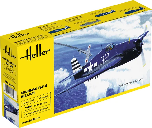 Heller The 9.99 F6F Hellcat maquette 1/72 avion