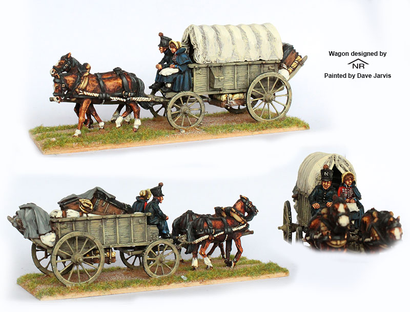 Perry Miniatures FN 161 chariot ravitaillement figurines 2 chevaux