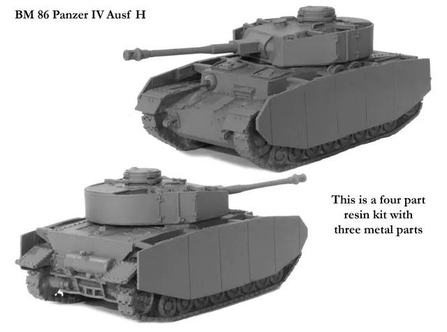 Perry Miniatures Guerre BM86 Panzer IV Ausf H maquette 28mm