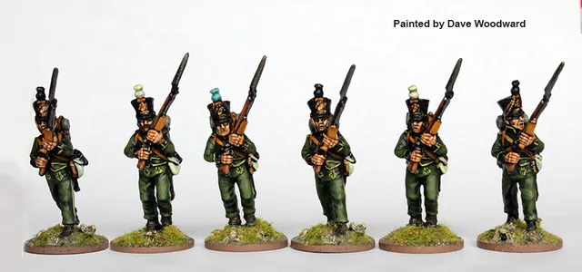 Perry Miniatures Napoleonic NN10 figurines Nassau avançant