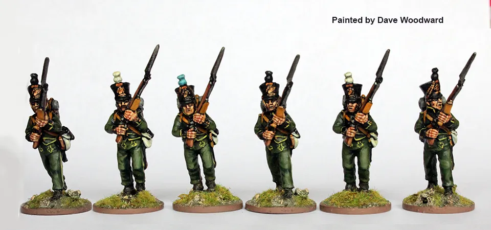 Perry Miniatures Napoleonic NN10 figurines Nassau avançant