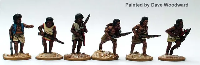 Perry Miniatures Sudan SA9 Beja figurines tirailleurs qui avancent