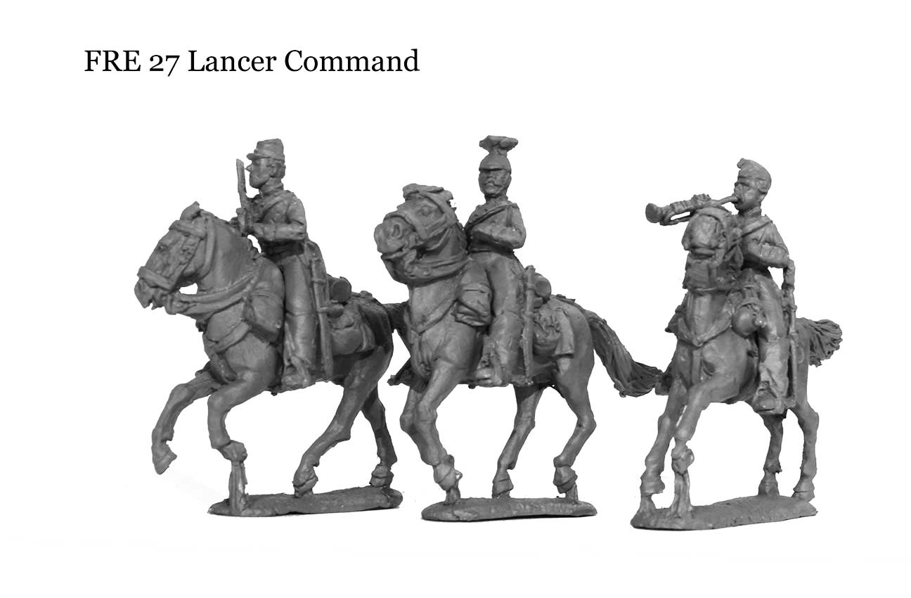 Perry Miniatures FRE 27 Lancer command figurines cavalerie 1870
