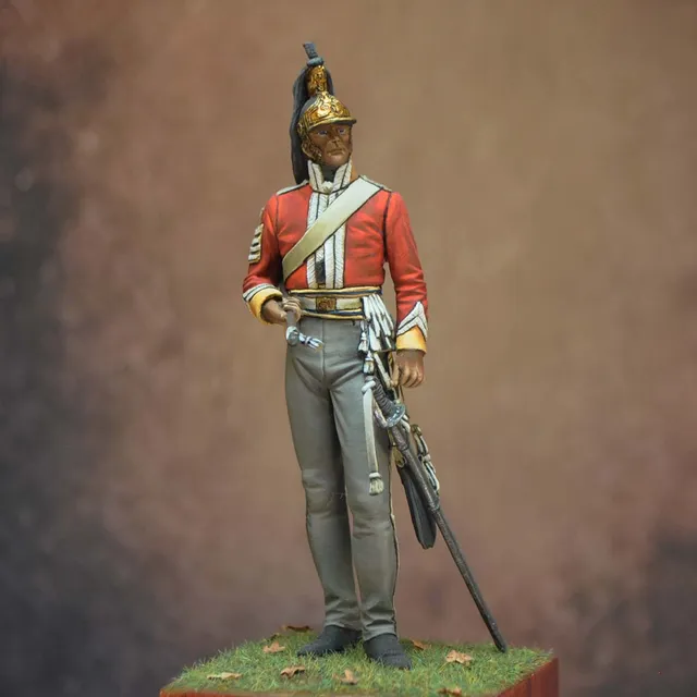 ART GIRONA 70mm Sergeant Major 6th Dragoons 1815 figurine 70mm