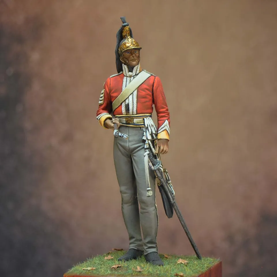 ART GIRONA 70mm Sergeant Major 6th Dragoons 1815 figurine 70mm