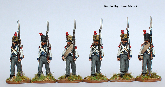 Perry Napoleonic NCR37 Waldeck grenadiers figurines tenue campagne