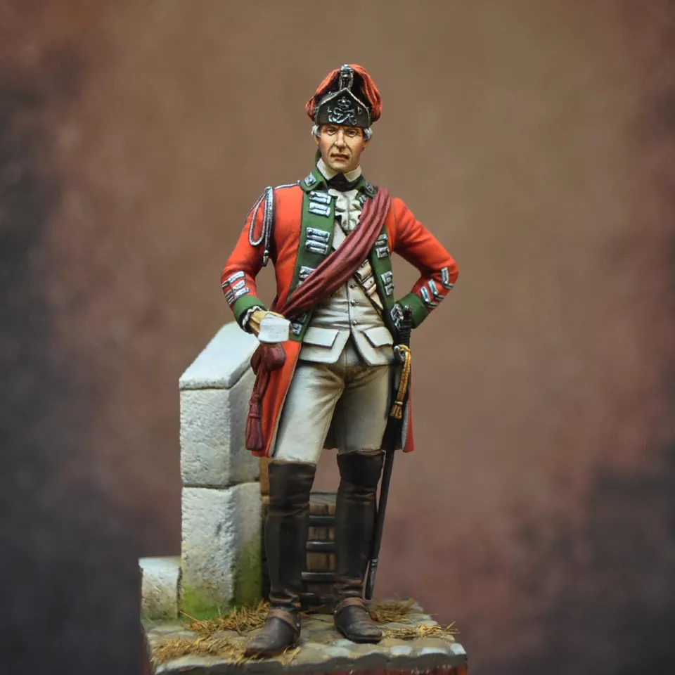 Art Girona 70mm 15th Light Dragoons Officer figurine 1760