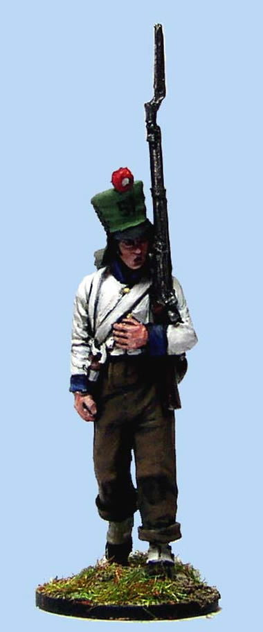 Perry Miniatures 40mm PE20 figurine fusilier marche 4 têtes