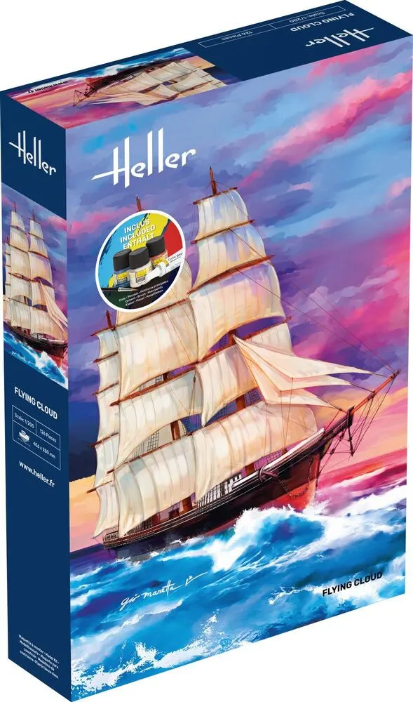 Heller Starter Kit Flying Cloud maquette bateau 1/200 complet