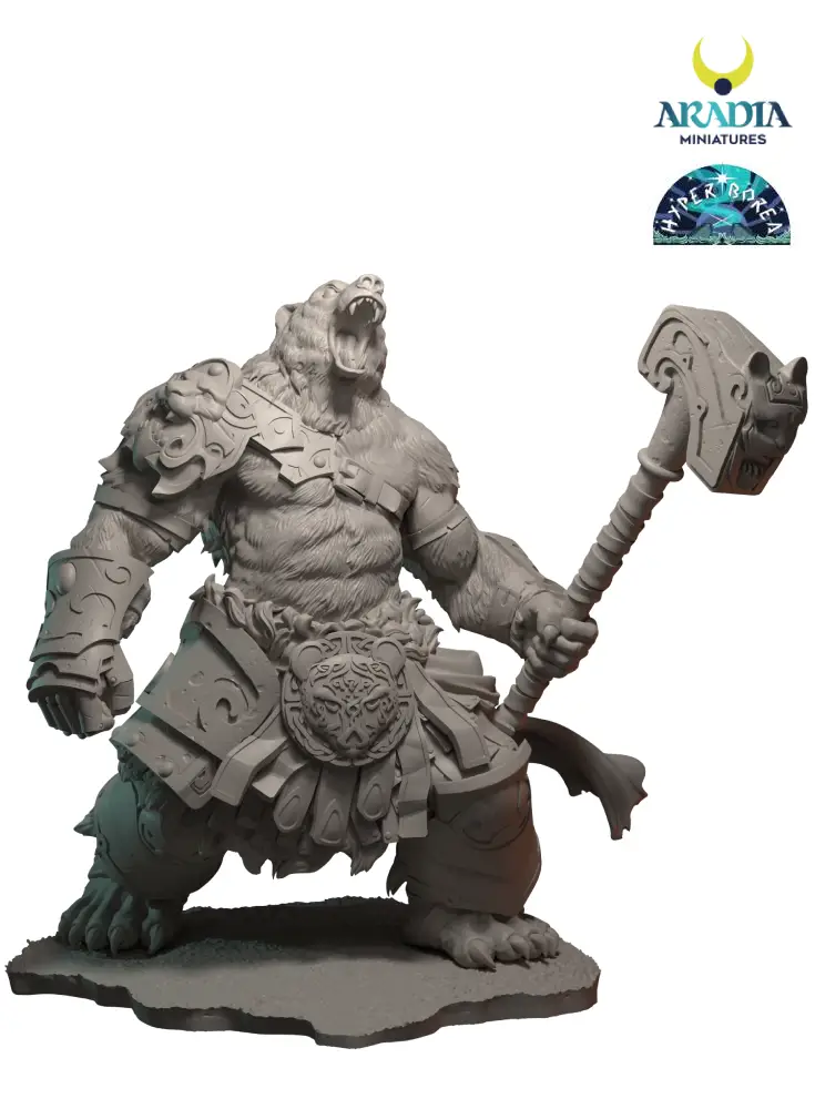 Aradia Minis Hyperborea Bearserker figurine résine