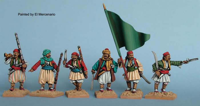 Perry Miniatures Sudan SB66 Bashi-Bazouks figurines commandement à pied