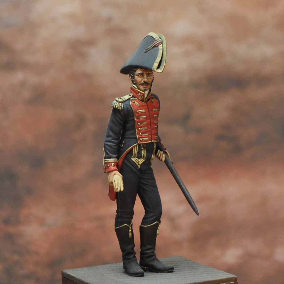 Art Girona Napoleonic Cavalry officer Hamburg 1807 figurine