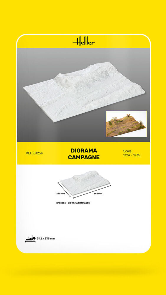 Heller Socle Diorama Campagne accessoire maquette 1/35
