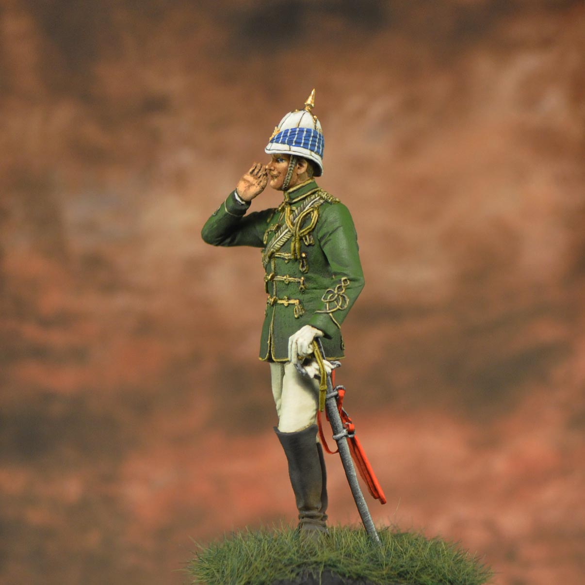 Art Girona 70mm 2nd Lancers Hyderabad Officer figurine