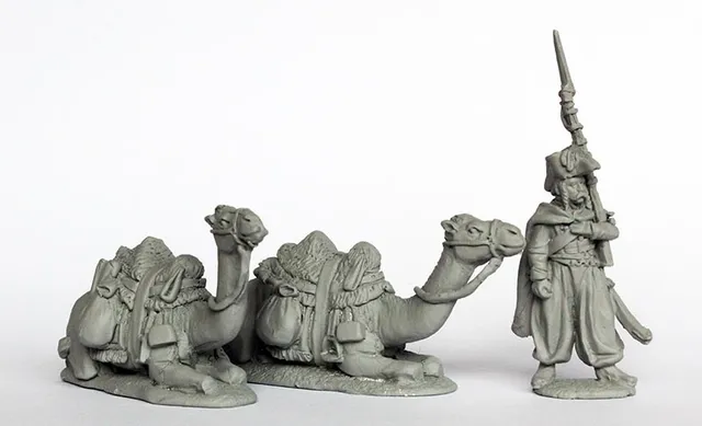 Perry Miniatures Napoleonic FE 28 figurines dromadaires assis garde