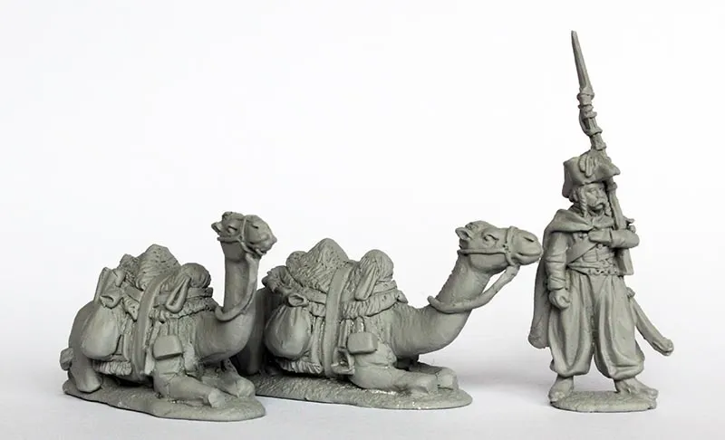 Perry Miniatures Napoleonic FE 28 figurines dromadaires assis garde