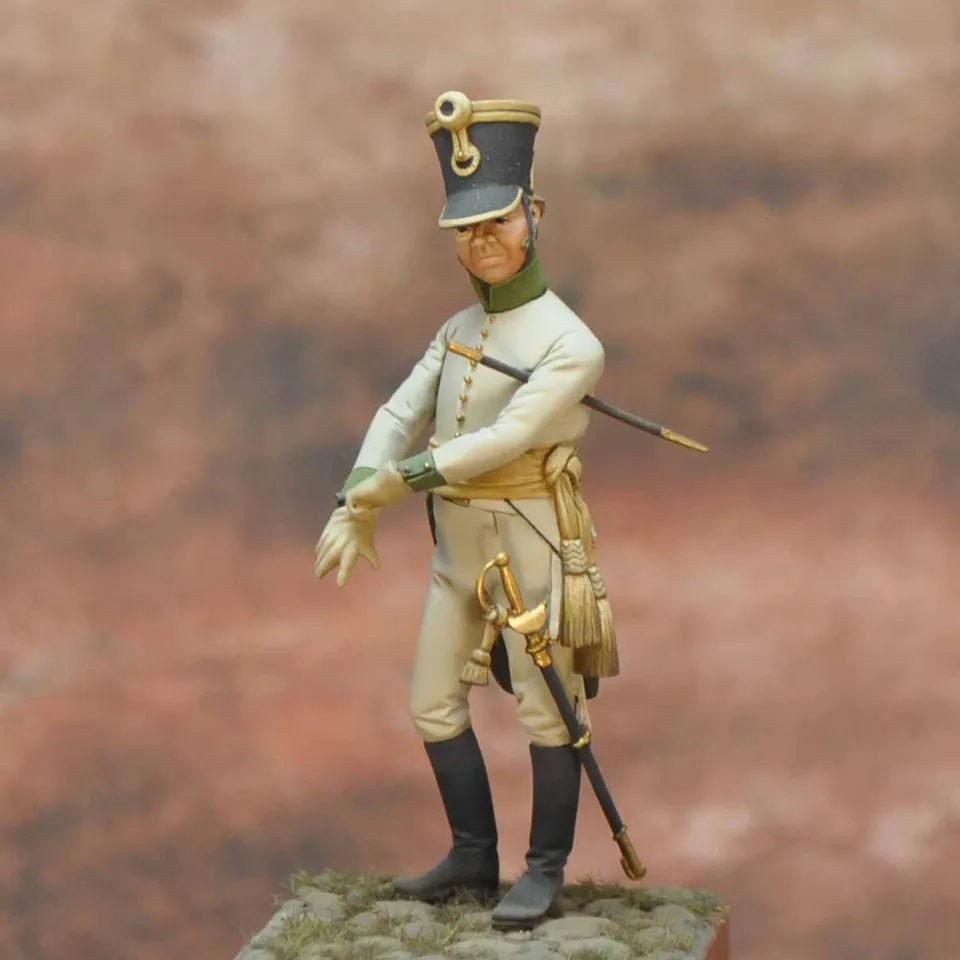 Art Girona Napoleonic War Series officier fusiliers 1809 figurine