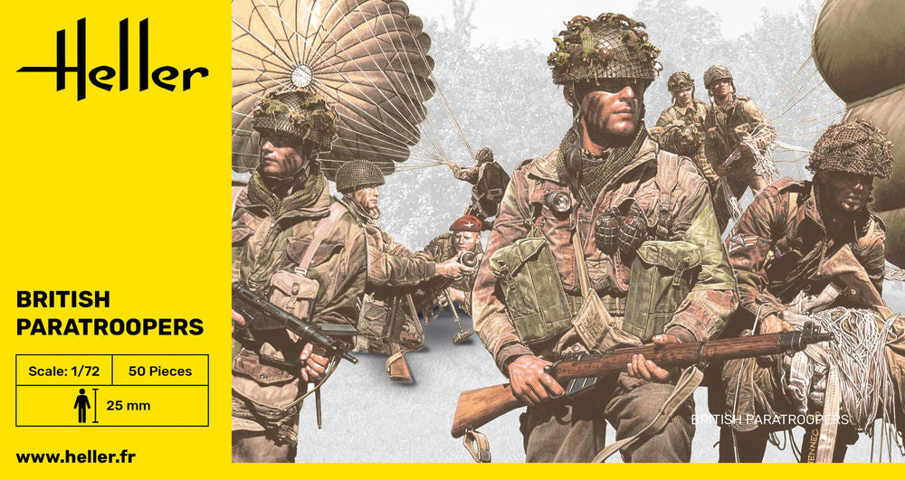 Heller Historical Collection British Paratroopers figurines 1/72 WW2
