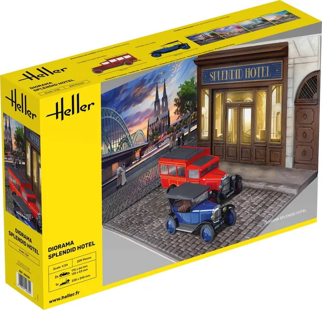 Heller Historical Splendid Hotel diorama 1/24