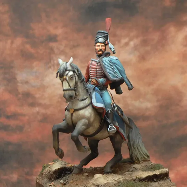 Art Girona Napoleonic Officer Maria Luisa Hussards 1808 figurine