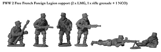 Perry Miniatures WW2 Légion Étrangère FM 24/29 figurines