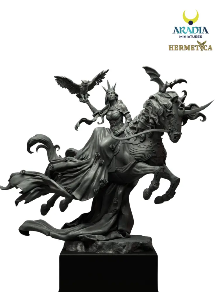 Aradia Hermetica Lady of the Black Rose figurine résine