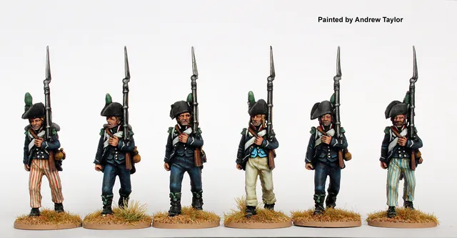 Perry Miniatures Revolutionary French REVF 11 chasseurs figurines bicornes