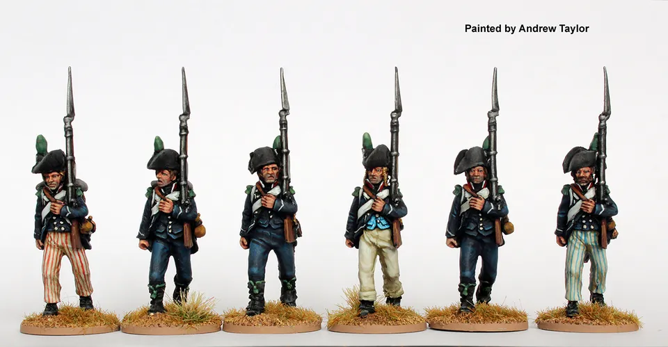 Perry Miniatures Revolutionary French REVF 11 chasseurs figurines bicornes