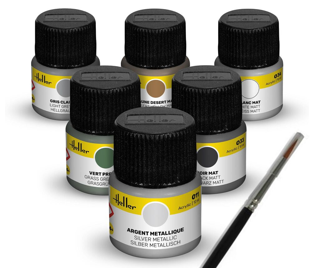 Heller Historical Collection kit peintures avions militaires 6x12 ml