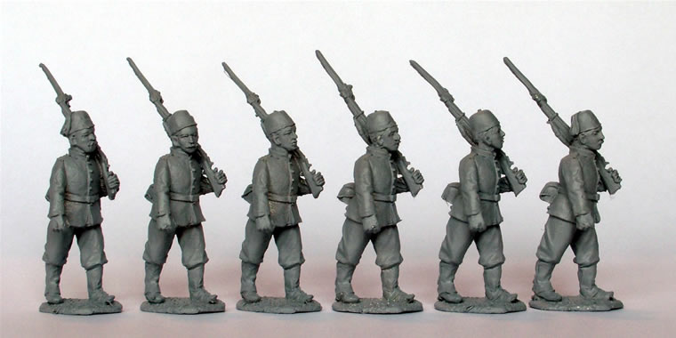 Perry Sudan SB50 infanterie égyptienne figurines marche
