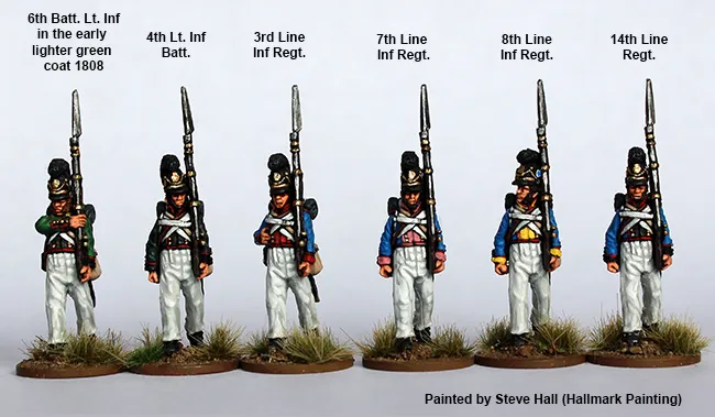 Perry Napoleonic BAV 7 ligne infanterie figurines 28mm marche