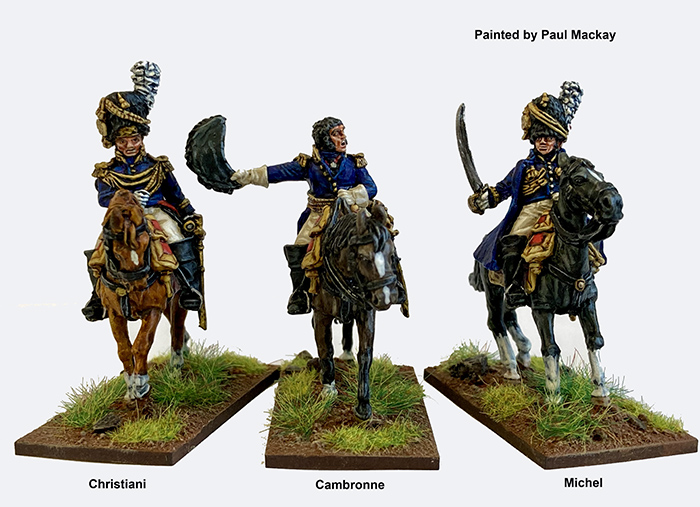 Perry Napoleonic FN98 commandants garde figurines métal montés