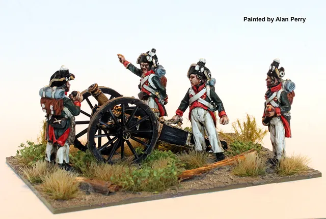 Perry Miniatures SAX 32 canon 4-pounder figurines 28mm