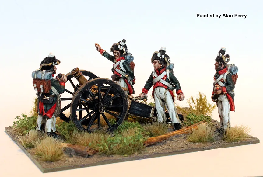 Perry Miniatures SAX 32 canon 4-pounder figurines 28mm