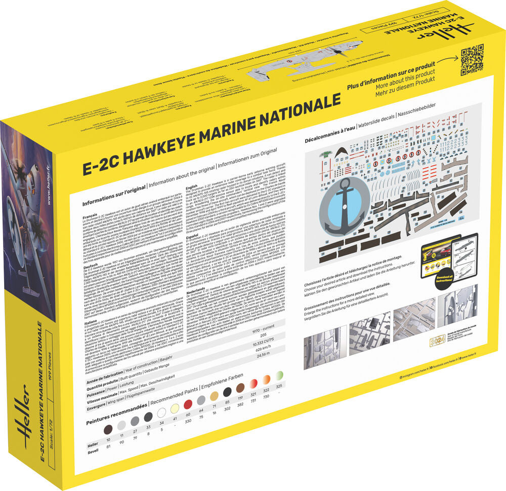 Heller Historical Collection E-2C Hawkeye maquette 1/72 Marine Nationale