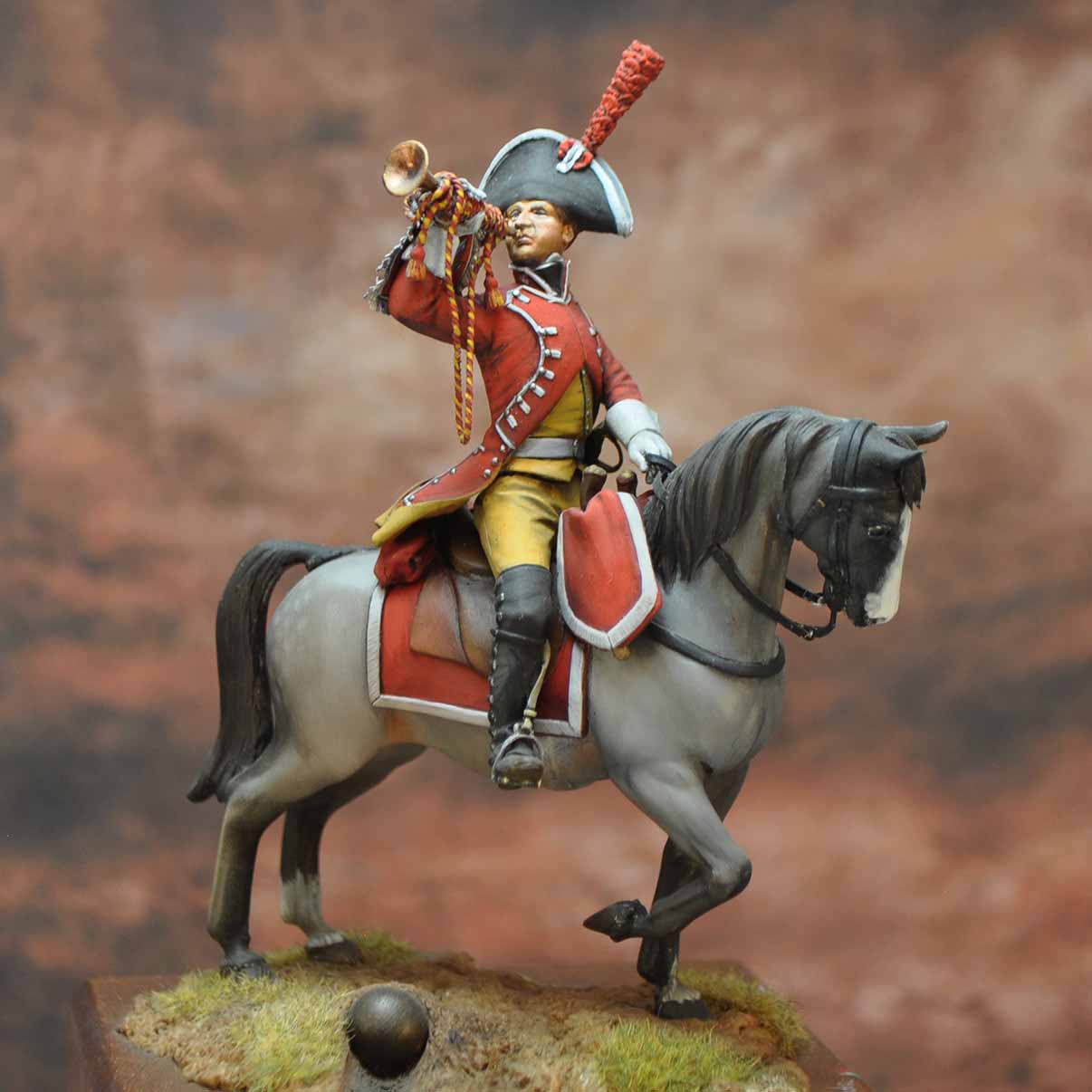Art Girona Napoleonic Trumpet Dragons figurine 54 mm Espagne