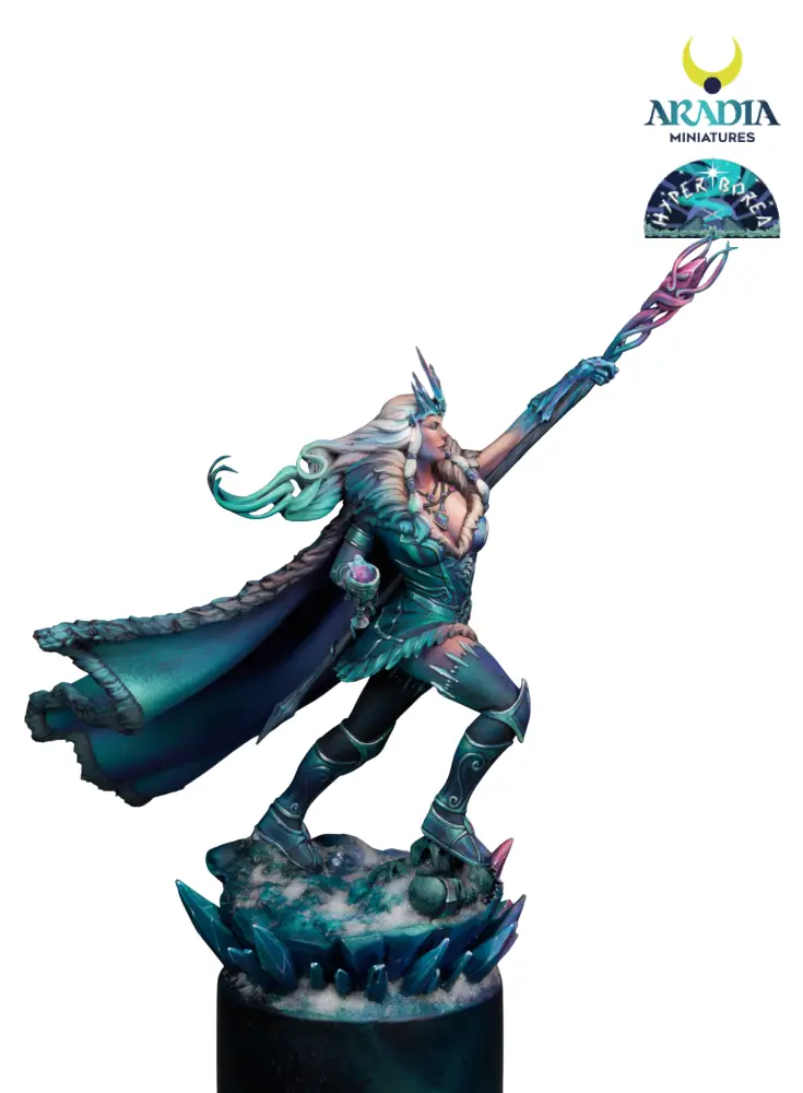 Aradia Minis Hyperborea Skadi figurine résine 75mm