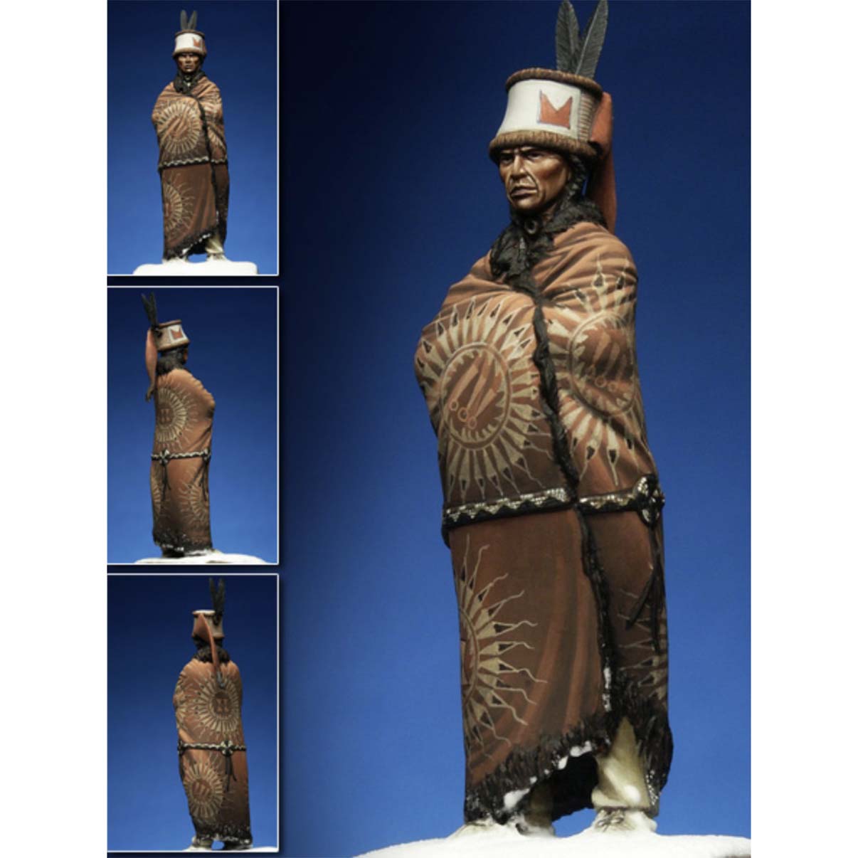 ART GIRONA Miniatures Sciamano Hidatsa figurine
