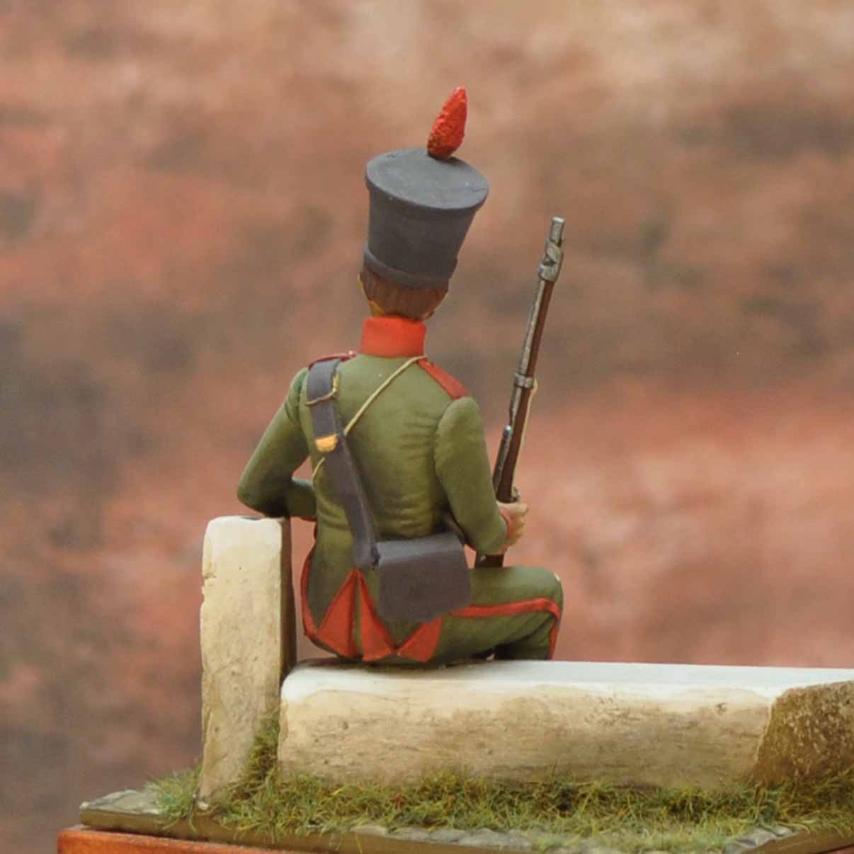 Art Girona Napoleonic Fusilier Schwarzburg figurine 54 mm 1809