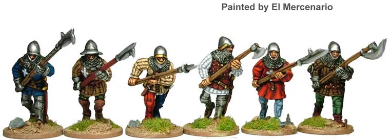 Perry Miniatures Agincourt AO17 figurines infanterie hallebarde