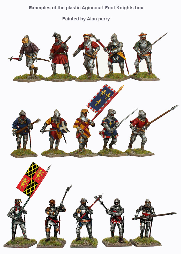 Perry Miniatures AO60 Agincourt Foot Knights boite 36 figurines 28mm