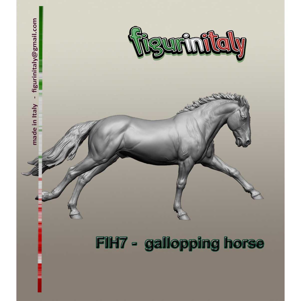 Art Girona Bases Gallopping Horse cheval miniature galop